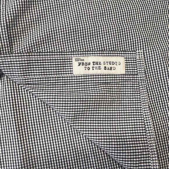 Howe Utility Shirt Size L Micro Check‎ Western Retro Rockabilly Casual Gingham - Picture 10 of 13